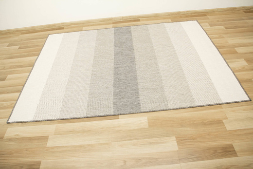 Dywan Dwustronny Sznurkowy Brussels 205248/10010 silver pasy Outdoor