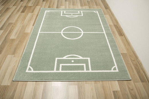 Dywan Dziecięcy Lima 6333B green/cream Boisko Zielona Oliwka Krem