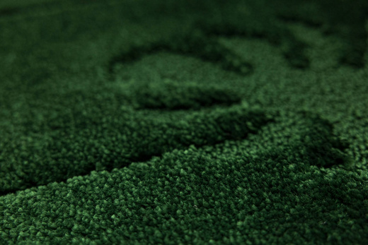 Dywanik Łazienkowy Antypoślizgowy Lisset Monstera Butelkowa Zieleń Linie