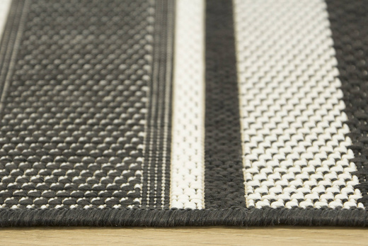 Dywan Sznurkowy Split 48118/690 Grafit Krem Pasy