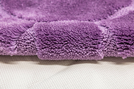 Dywanik Okrągły Łazienkowy Antypoślizgowy Ocean Fiolet