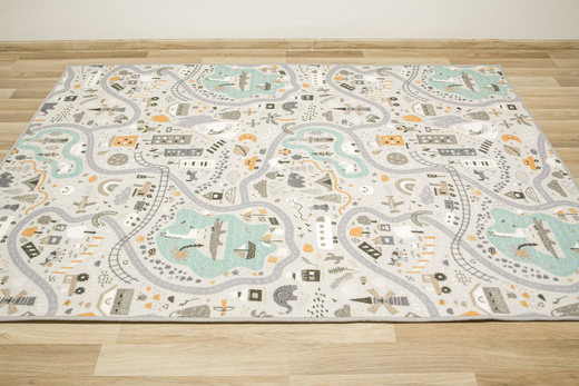 Wykładzina Dziecięca Pastelowe Uliczki 04 szerokość 2 m