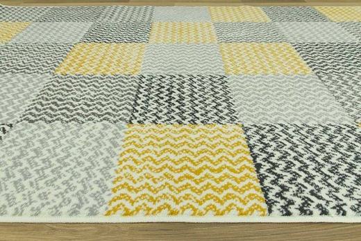 Dywan Luna 503568/89935 mustard patchwork