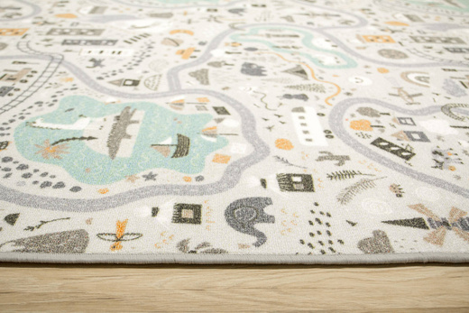 Wykładzina Dziecięca Pastelowe Uliczki 04 szerokość 2 m