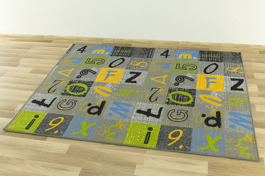 Wykładzina Dziecięca Blackboard Druk szerokość 2 m