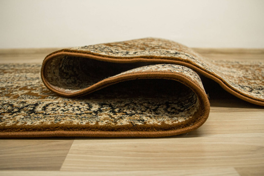 Chodnik 3544A brown/black Ornament Brąz Beż Czerń szerokość 100 cm