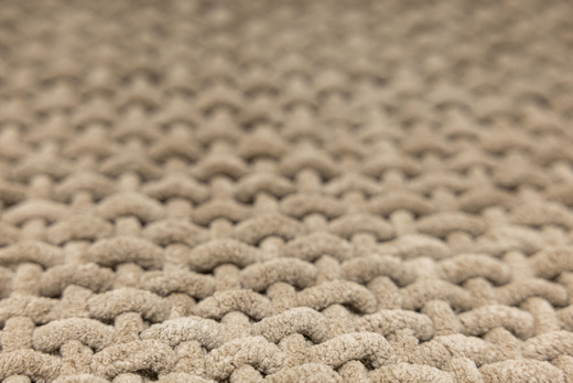 Bawełniany Dywanik Chodniczek Moko Jasny Brąz Gruby Splot