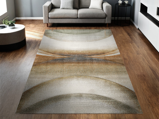 Dywan Agent 40400/610 Multi Krem Miedź Oliwka Półkola