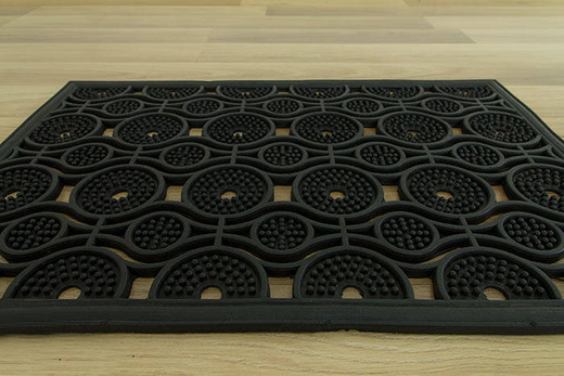 Wycieraczka gumowa ażurowa komo kółka