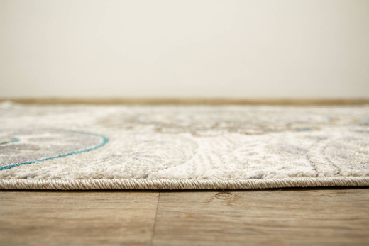 Dywan 7034A cream/t.beige Zer Lux Krem Złoty Szary Rozety