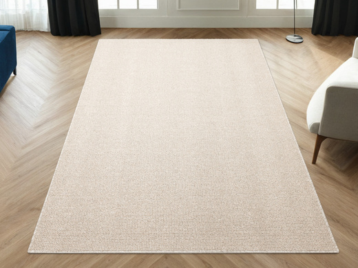 Dywan pętelkowy Hercules 1413 Beż Krem Paski Prążki na filcu