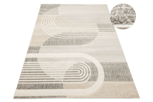 Dywan Matara N969A l.grey/m.grey Beż Krem Szary Kaszmir Geometria