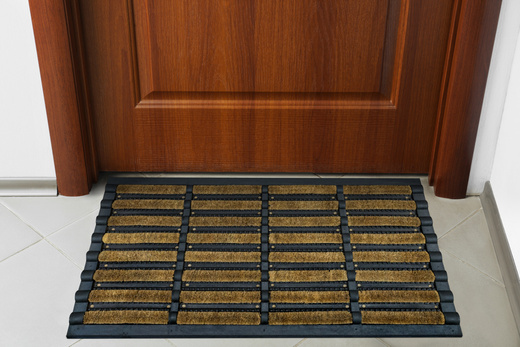 Antypoślizgowa Wycieraczka Druciana 004 Kokosowa