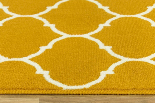 Chodnik luna 502682/89955 koniczyna musztardowa szerokość 70 cm