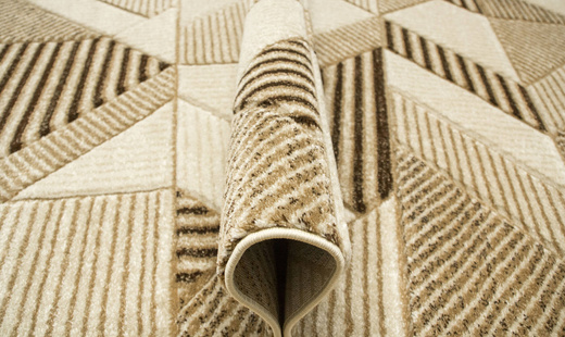 Dywan Amelia A632A cream/beige Beżowy Brązowy Geometryczny Linie Paski Kreski