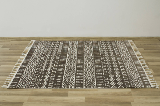 Dywan Karof 2571A brown/white 23 Brązowy Krem Romby