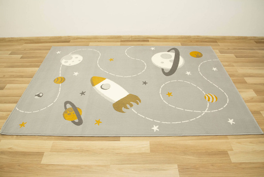 Dywan Kids 534547/89945 mouse/mustard Szary Musztardowy Kosmos
