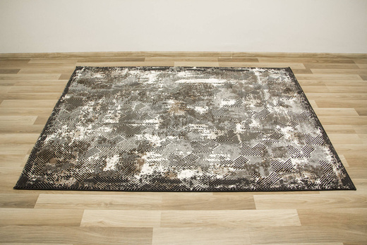 Dywan Studio E621A Szary Czarny Beż Tynk