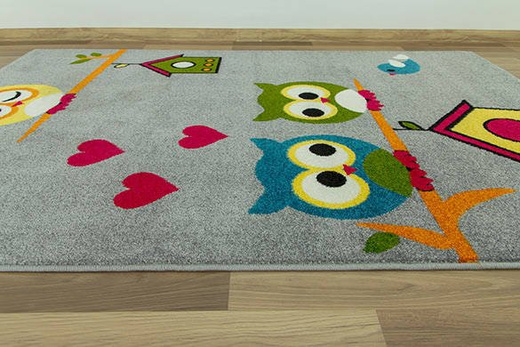 Dywan Rainbow 11205/190 szare sowy