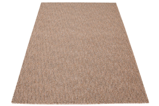 Wykładzina Pętelkowa Genewa 91 Brąz Beż Melanż Gruby Splot Prążki szerokość 4 m