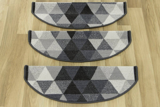 Nakładki półokrągłe Nolan 19 trójkąty szare