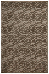 Dywan Teno F0282 Brown Geometria Brąz Cubes 3D