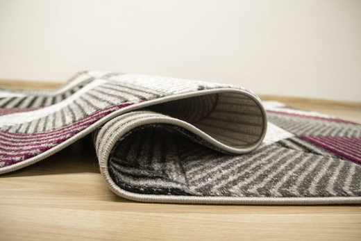 Dywan Amelia A632A grey/purple Szary Fiolet Linie Paski Kreski