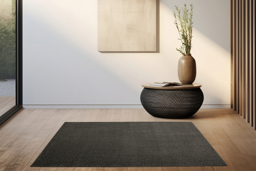 Dywan Burton 78 Szary Srebrzysty Czarny Melanż