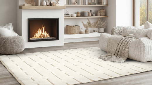 Dywan Shaggy Lula Soft IM49A Krem Beż Kropki