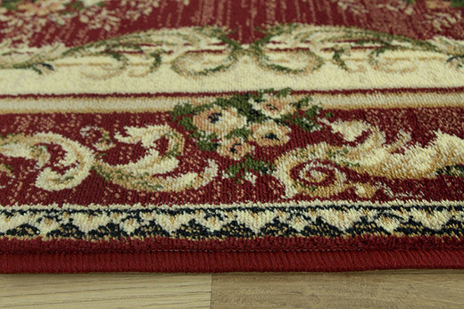 Chodnik Lotos 535/210 bordowy szerokość 70 cm