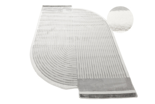 Dywan Selenne GS007G Grey/Grey Szary Krem Paski Ksztalt