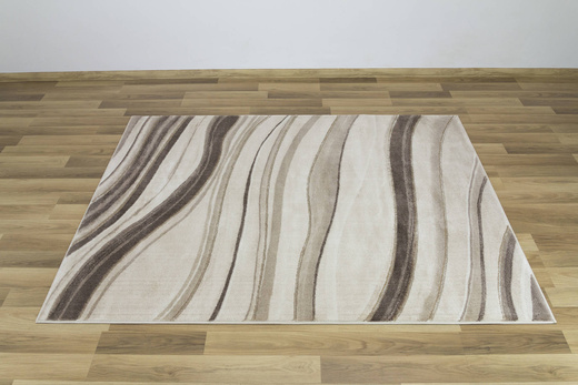 Dywan Felix 9314A l.beige/d.beig Lśniący Marmur Krem Beż Fale