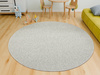 Okrągły Dywan Cannon 73 Grey Gruby Splot