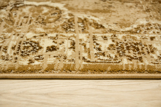 Chodnik Super Rose 7094A Ornament Brąz Beż szerokość 80 cm