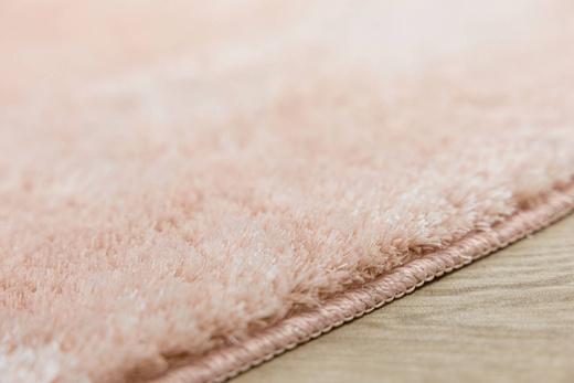 Dywan Okrągły Shaggy Antypoślizgowy Malmo Różowy