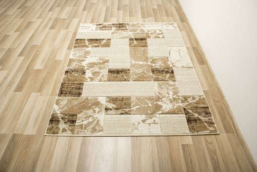 Dywan Amelia B171A cream/beige Beżowy Brązowy Kwadraty