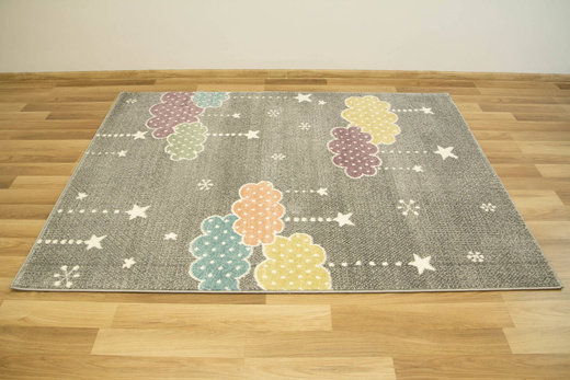 Dywan Lima B069A l.grey/cream Chmurki Gwiazdki