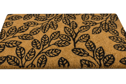 Antypoślizgowa Wycieraczka Kokosowa Retro Listki