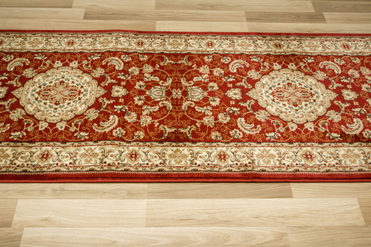 Chodnik 2095A red/cream Ornament Kwiatowy Czerwień Krem szerokość 150 cm
