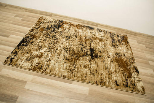 Dywan Super Rose 9187A Gold/Beige Beż Czarny Przecierany