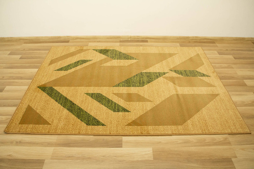 Dywan Agnella Standard Kanas Beż Oliwka Abstrakcja