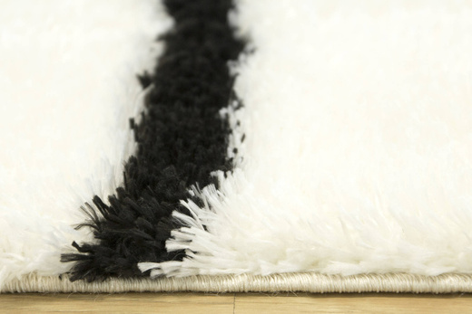 Dywan Boho 616 cream/black Krem Czerń Linie