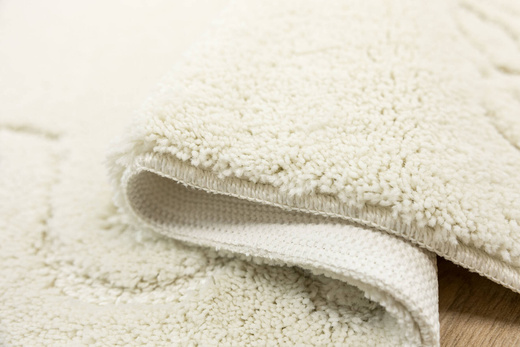 Dywanik Łazienkowy Antypoślizgowy Marika Cream Krem Kwiaty