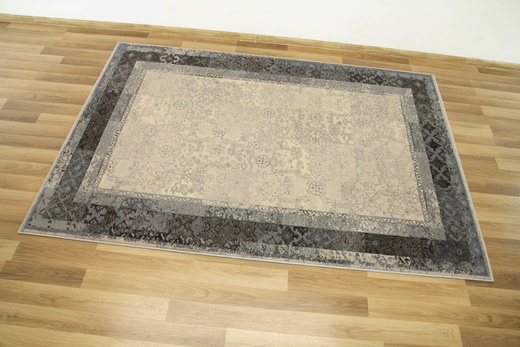 Wełniany Dywilan Moon Lumena Silver Szary Niebieski