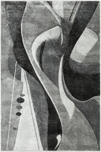 Dywan Kandy N402A m.grey/antraci Fale Abstrakcja Szary Grafit Fryz