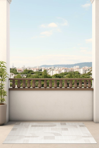 Dywan Sznurkowy Haga 04719A beige/cream Krem Beż Szary Geometria Outdoor