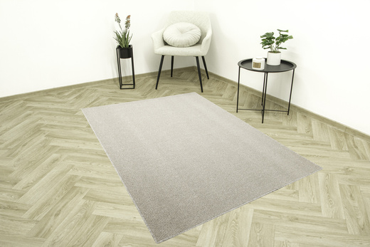 Dywan pętelkowy Hercules 1413 Beż Krem Paski Prążki na filcu