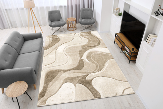 Dywan Kandy N415A l.beige/white Beż Brąz Fle Fryz