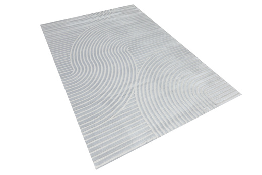 Dywan Nantes NT130G Grey/Grey Szary Pasy Geometria