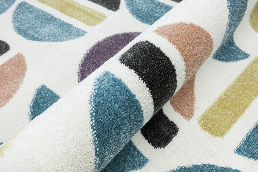Dywan Dziecięcy Lima M045A rose/blue Krem Fiolet Półkola